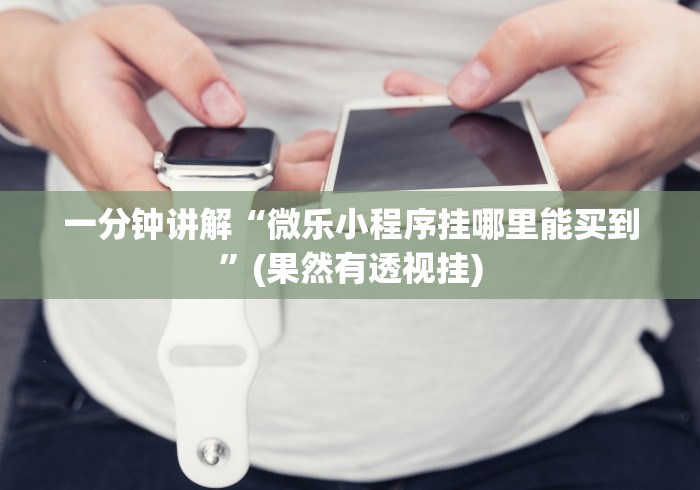 一分钟讲解“微乐小程序挂哪里能买到”(果然有透视挂)