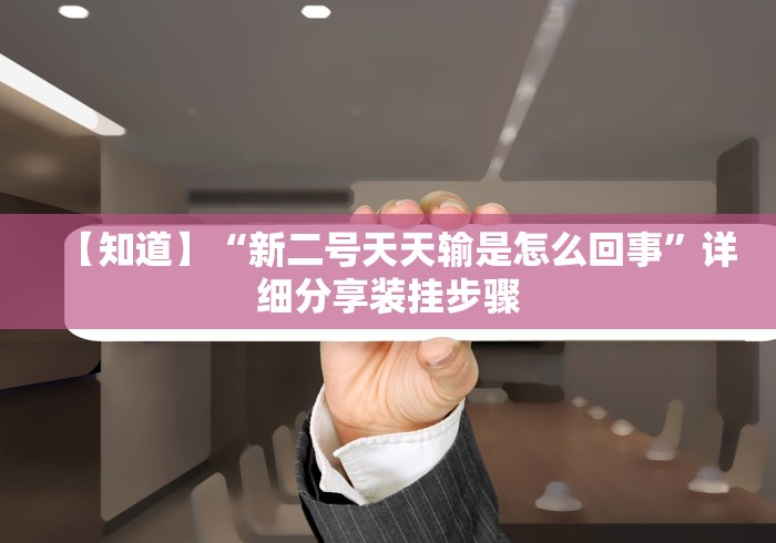 【知道】“新二号天天输是怎么回事”详细分享装挂步骤