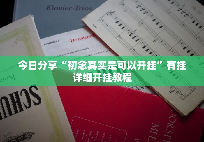 今日分享“初念其实是可以开挂”有挂详细开挂教程