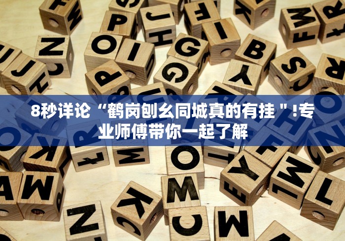 8秒详论“鹤岗刨幺同城真的有挂＂!专业师傅带你一起了解