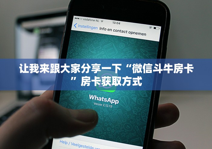 让我来跟大家分享一下“微信斗牛房卡”房卡获取方式