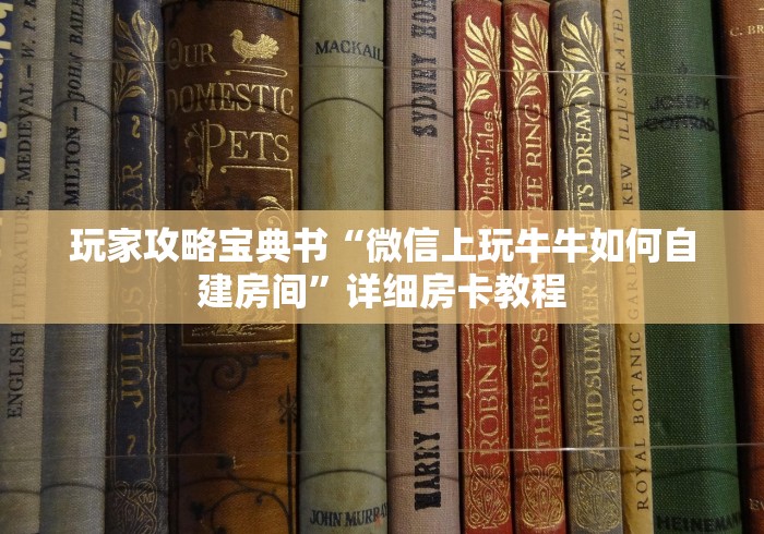 玩家攻略宝典书“微信上玩牛牛如何自建房间”详细房卡教程